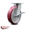 Service Caster 8 Inch Kingpinless Poly on Aluminum Wheel Swivel Caster with Brake SCC SCC-KP30S820-PAR-SLB - alternate 1
